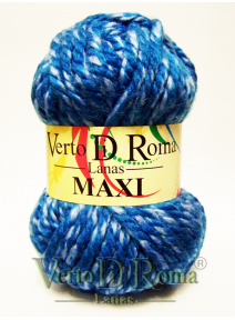 Ovillo Lana Maxi Multicolor Azul Claro